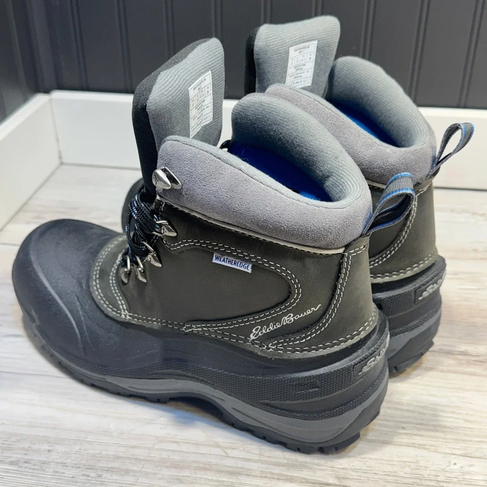 Eddie Bauer Weatheredge Waterproof Boots Men's Sz 8 200 G.Thermafill EUC‎